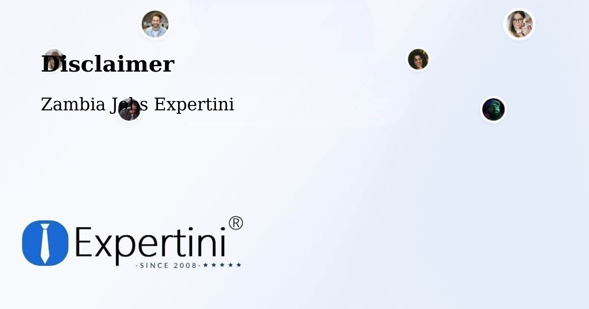 Disclaimer – Kitwe - Zambia Jobs Expertini